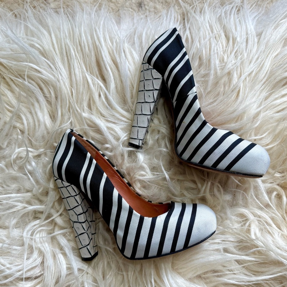 Carven Canvas High Heels